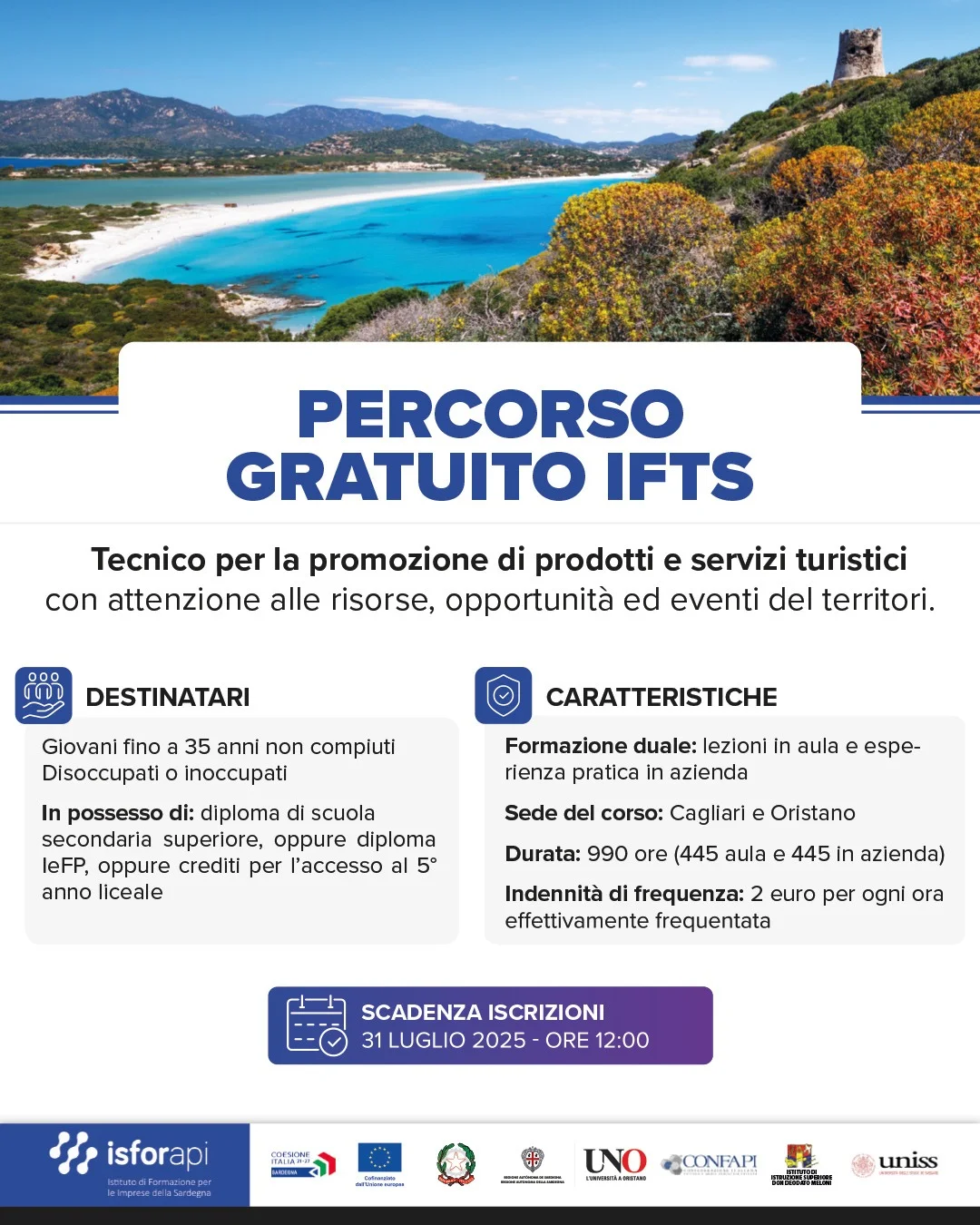 Opportunità Formativa IFTS 2025-2026 – Corso Gratuito per diventare Esperti in Marketing Territoriale.