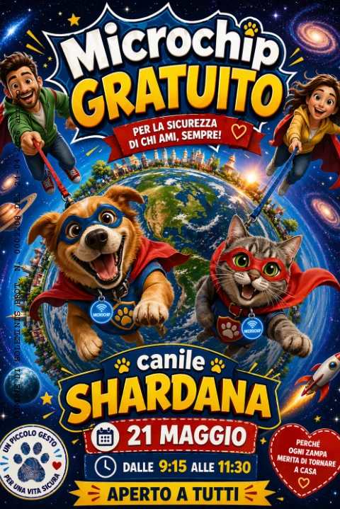 Microchip Day  Gratuito  Shardana  il 21/05/2026