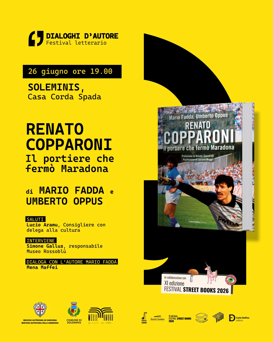 PRESENTAZIONE LIBRO 'IL PORTIERE CHE FERMO' MARADONA'