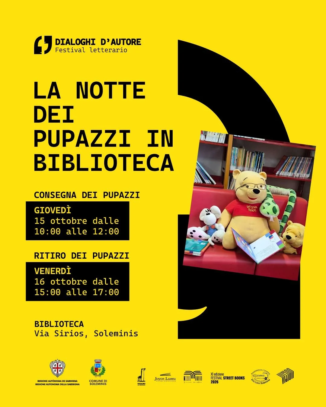 DIALOGHI D'AUTORE Festival Letterario - La Notte dei Pupazzi in Biblioteca