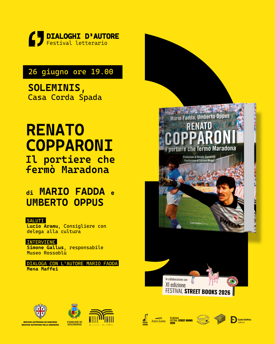 PRESENTAZIONE LIBRO 'IL PORTIERE CHE FERMO' MARADONA'