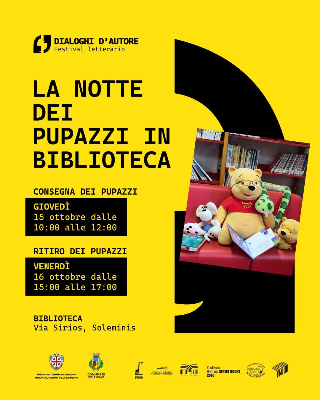 DIALOGHI D'AUTORE Festival Letterario - La Notte dei Pupazzi in Biblioteca